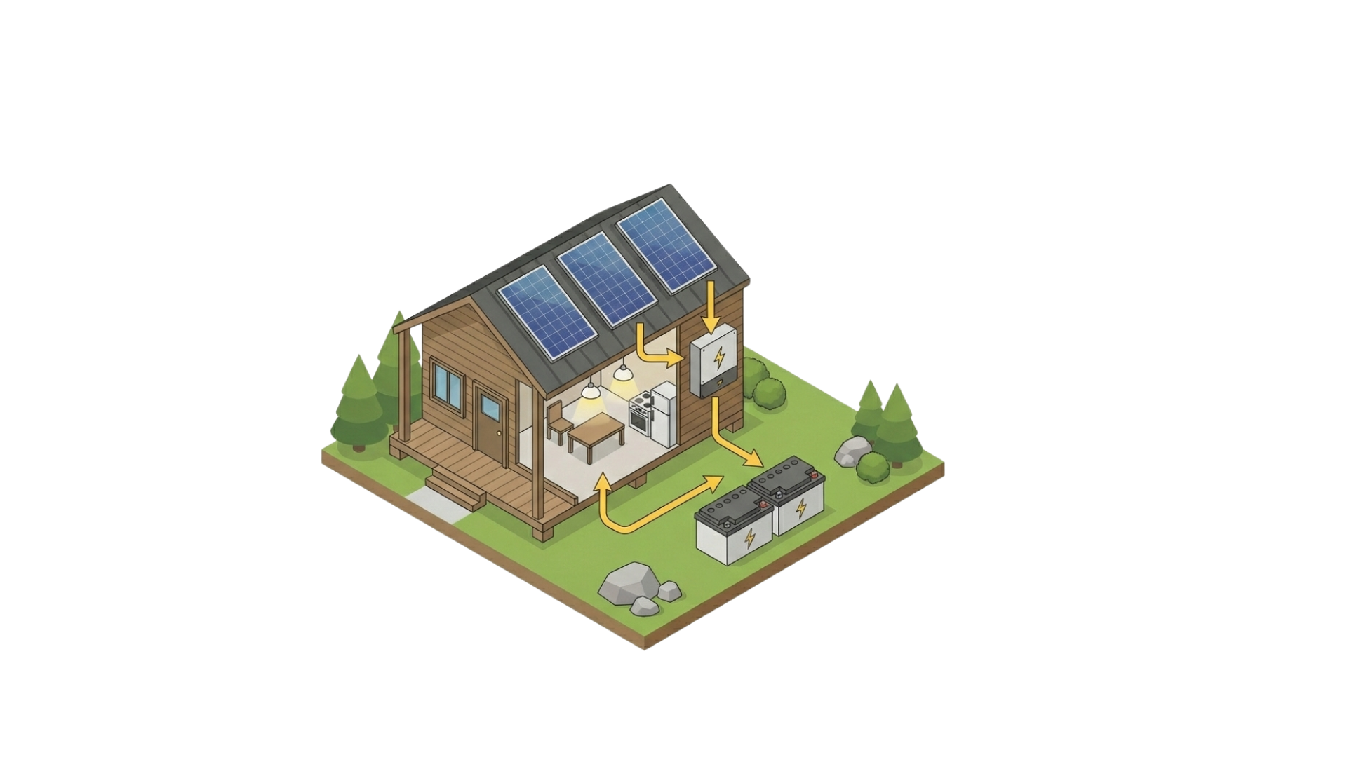 Sistem PLTS Off-Grid